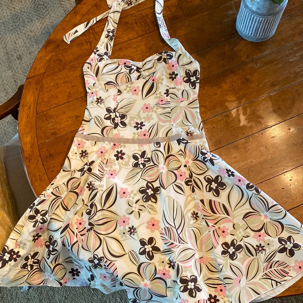 Vintage Lapis Halter Dress